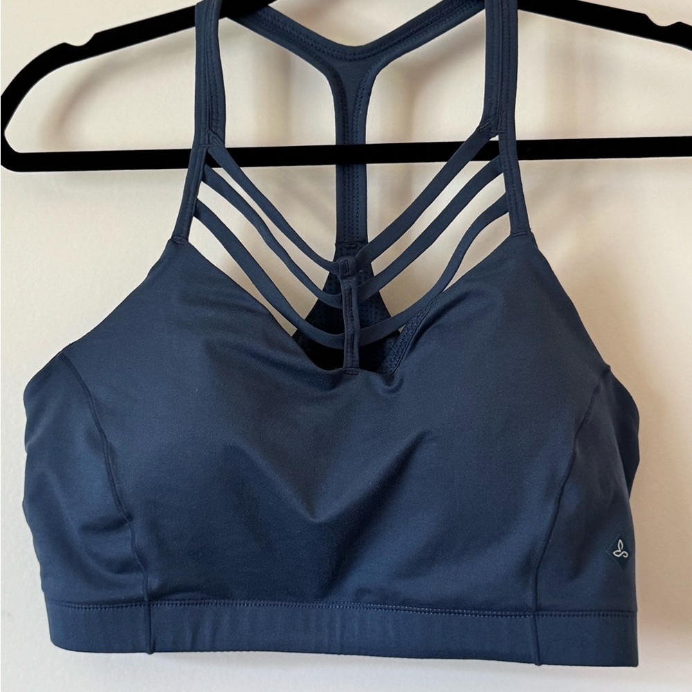 Prana Blue Strappy Sports Bra XL